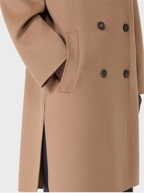 Midi double-breasted pure wool coat with curved side vents S' MAX MARA | 2629016031600045